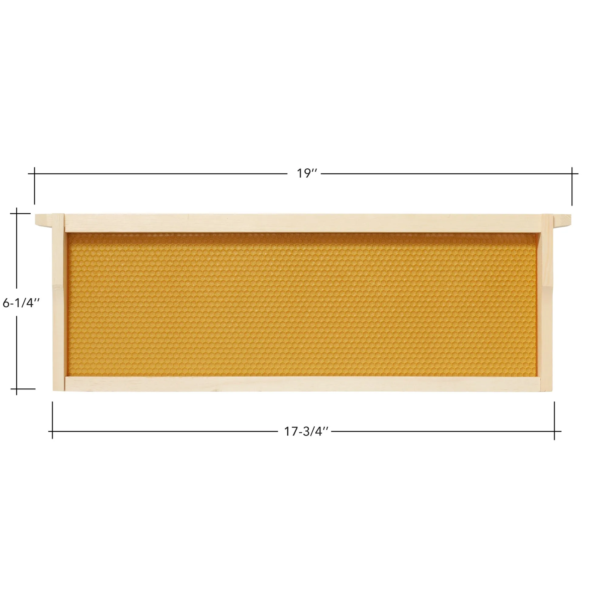 10-Pk Medium Super 6-1/4" Unassembled Hive Frames & Foundations