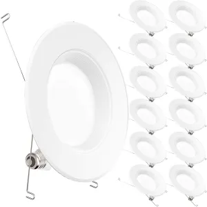 12 Pack 5/6 Inch LED Recessed Downlight