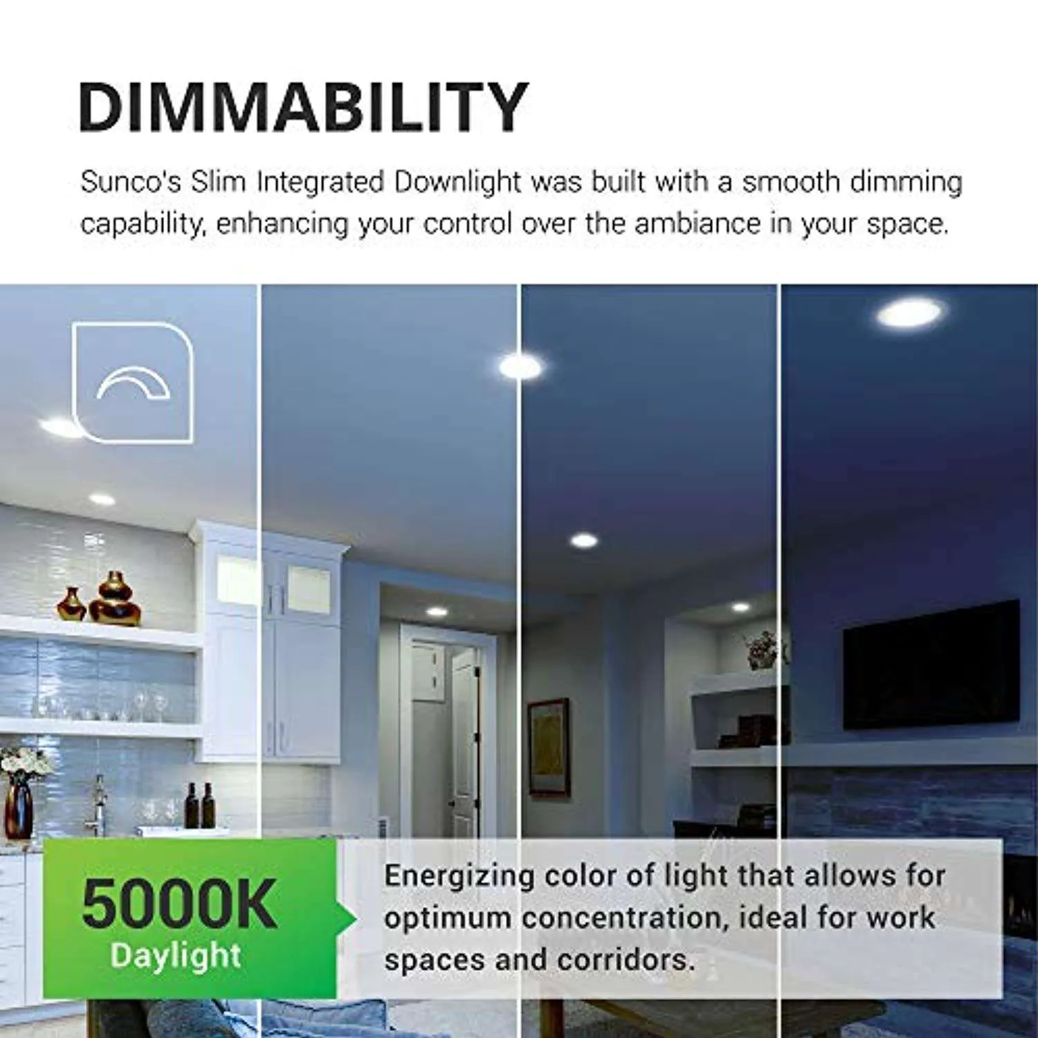 12 Pack 6 Inch Slim LED Downlight, Integrated Junction Box