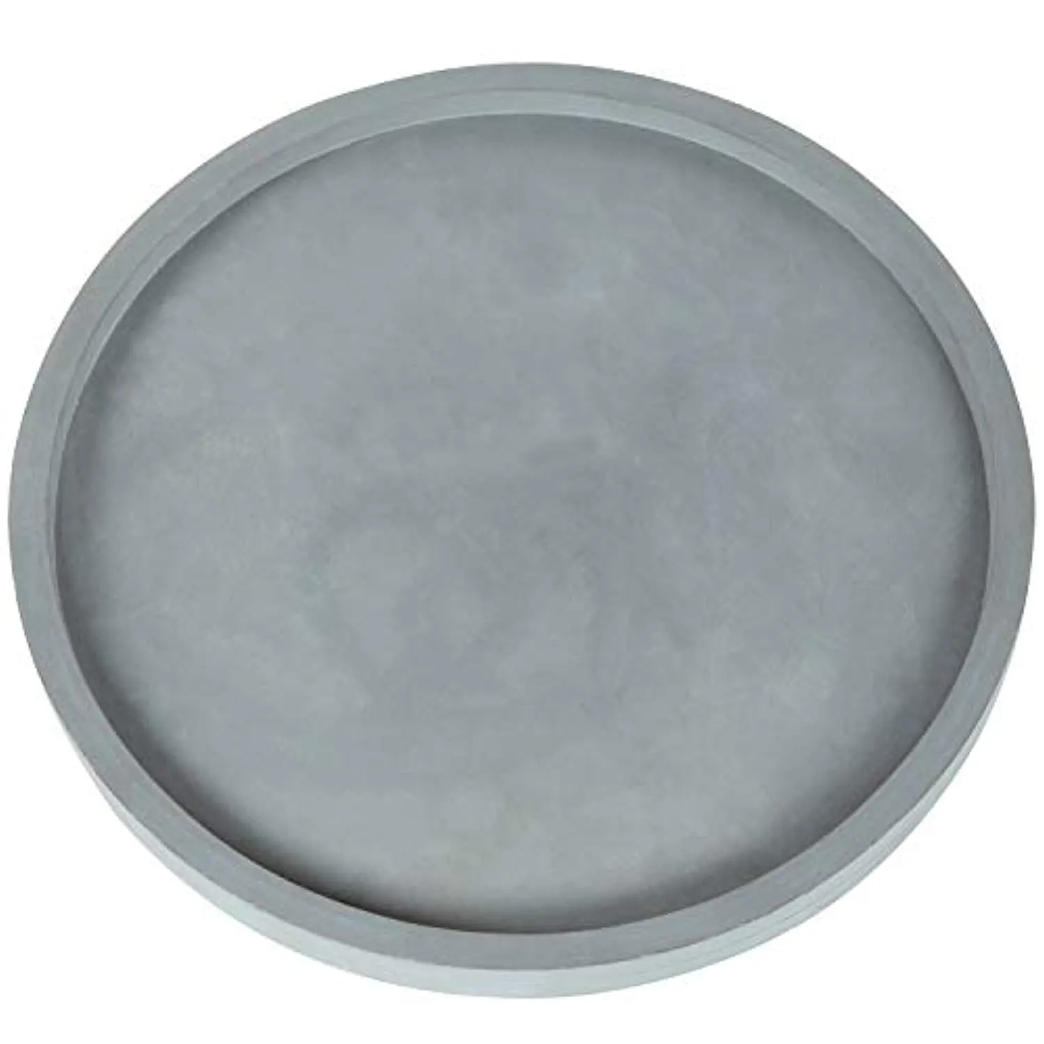 16-Inch Concrete Grey Round Vanity Tray