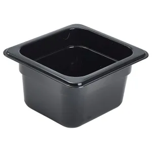 1/6 -Polycarbonate Gastronorm Pan 100mm Black