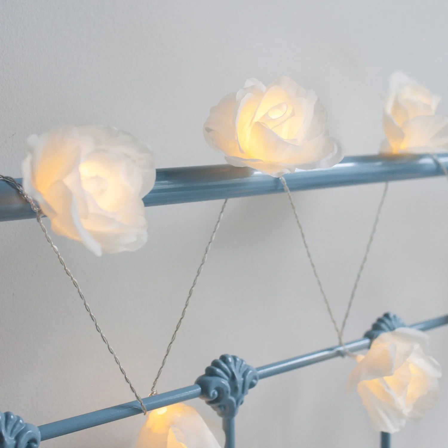 20 Warm White LED Juliet Rose Fairy Lights