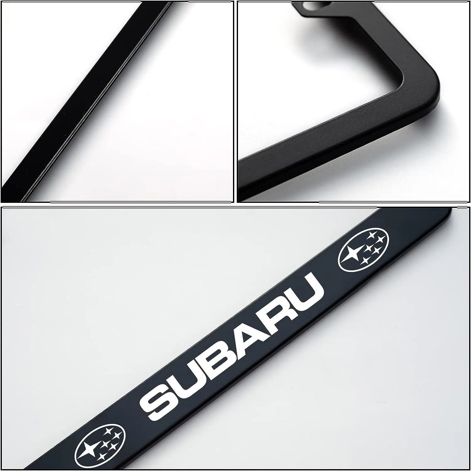 2pcs Subaru License Plate Frames with Screw Caps