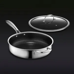 3 Litre Hybrid Deep Sauté Pan with Lid