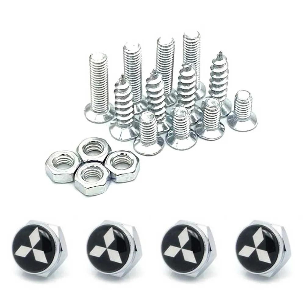 4pcs License Plate Screws for Mitsubishi Frame