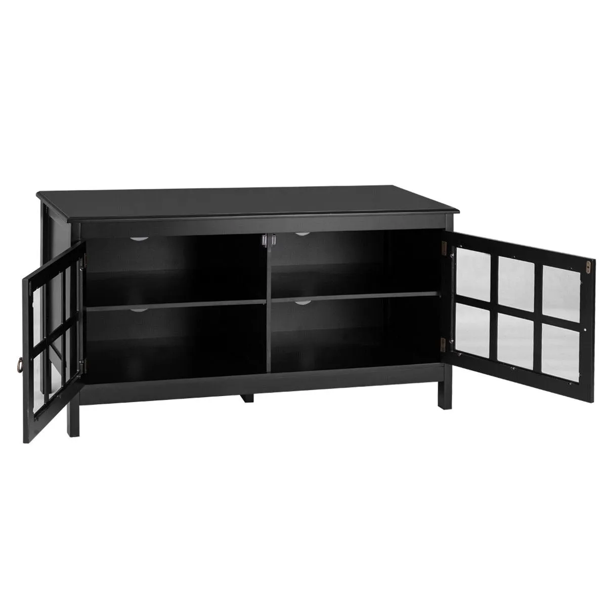 50'' TV Stand Modern Living Room Wood Storage Console Entertainment Center