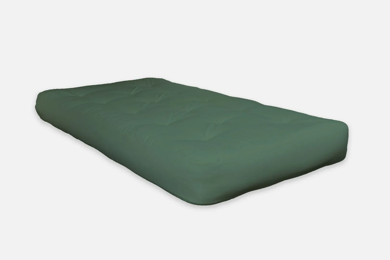 6" Green Single Foam Futon Mattress, Queen Size Mattress Sleep Supportive & Pressure Relief, 80" x 60"