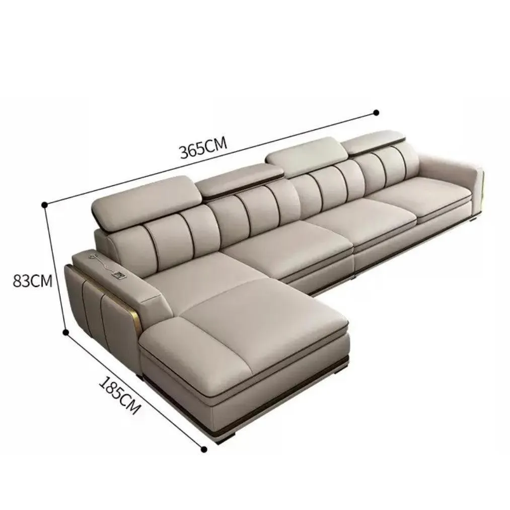 Alonso Leather Sectional Sofa