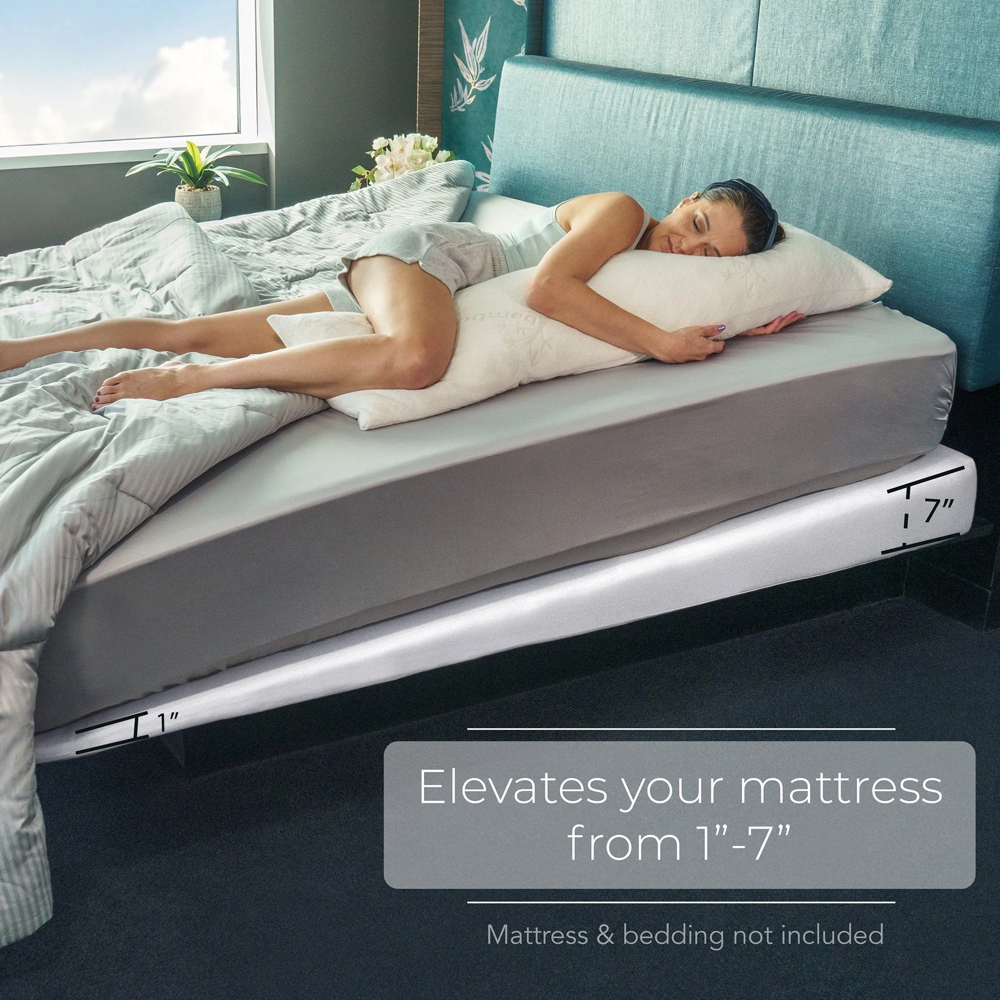 Avana Mattress Elevator Under Bed 7-Inch Incline Foam Support