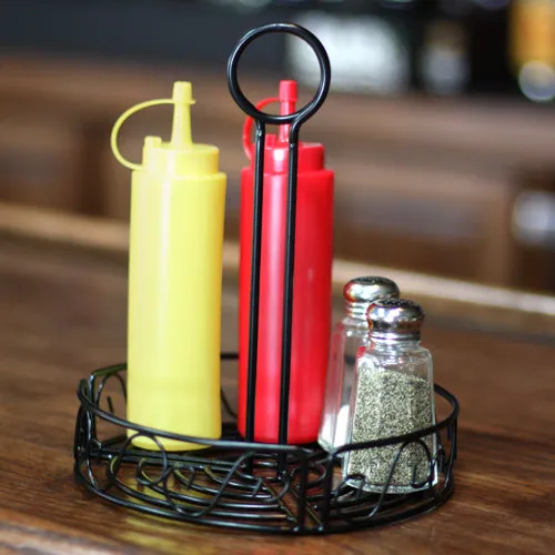 BarConic® Condiment Caddy with Built in Merchandising Ring - Round