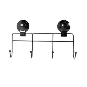 Cascade Wall Mounted Self-adhesive Hanger with 4 Hooks 26.4 x 4.3 x 10.4cm