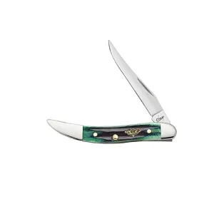 CASE KNIVES SMALL TEXAS TOOTHPICK POCKET WORN BERMUDA GREEN BONE