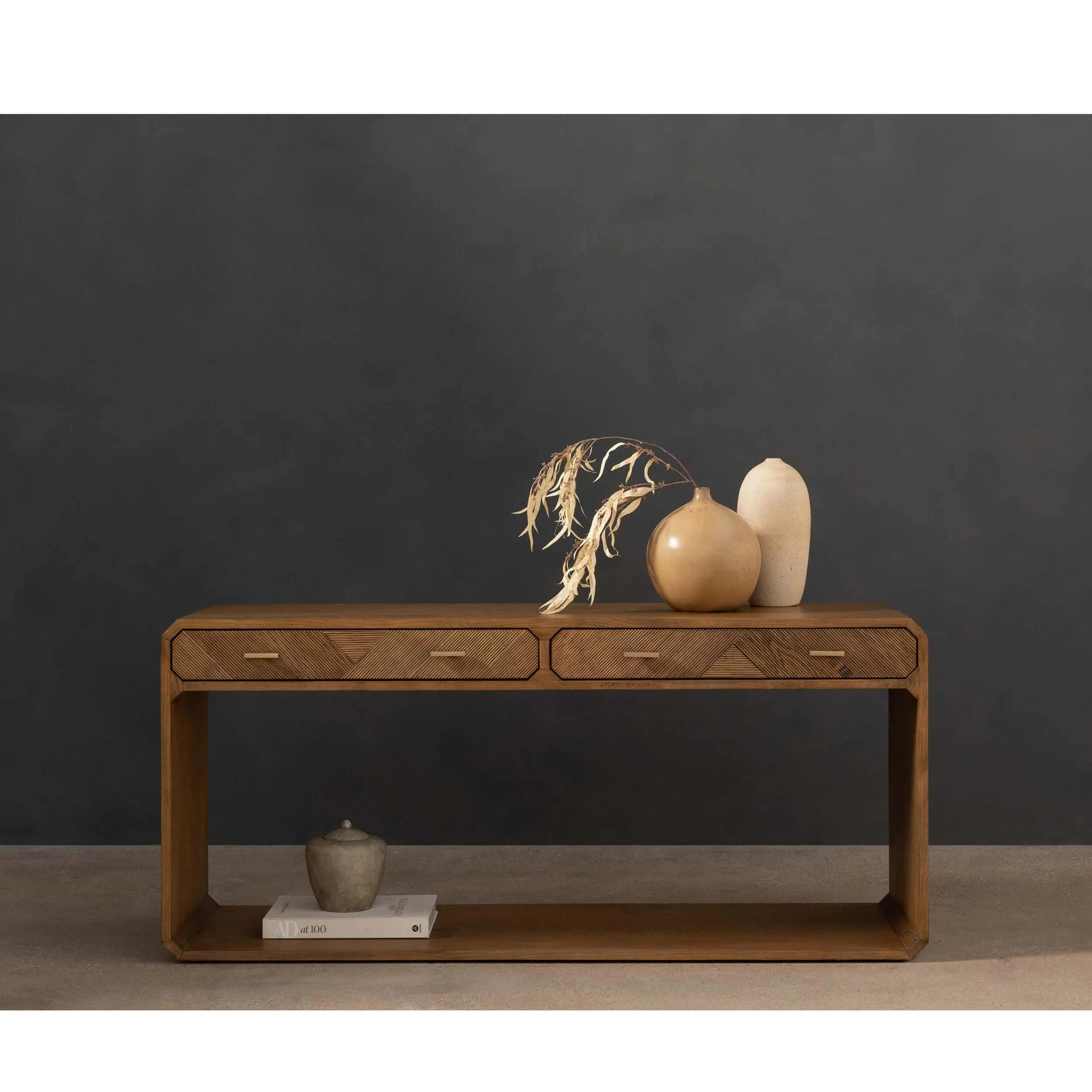 Caspian Console Table, Natural Ash