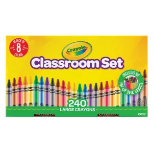 Crayola Crayon with Desk Caddies Classpack of 240