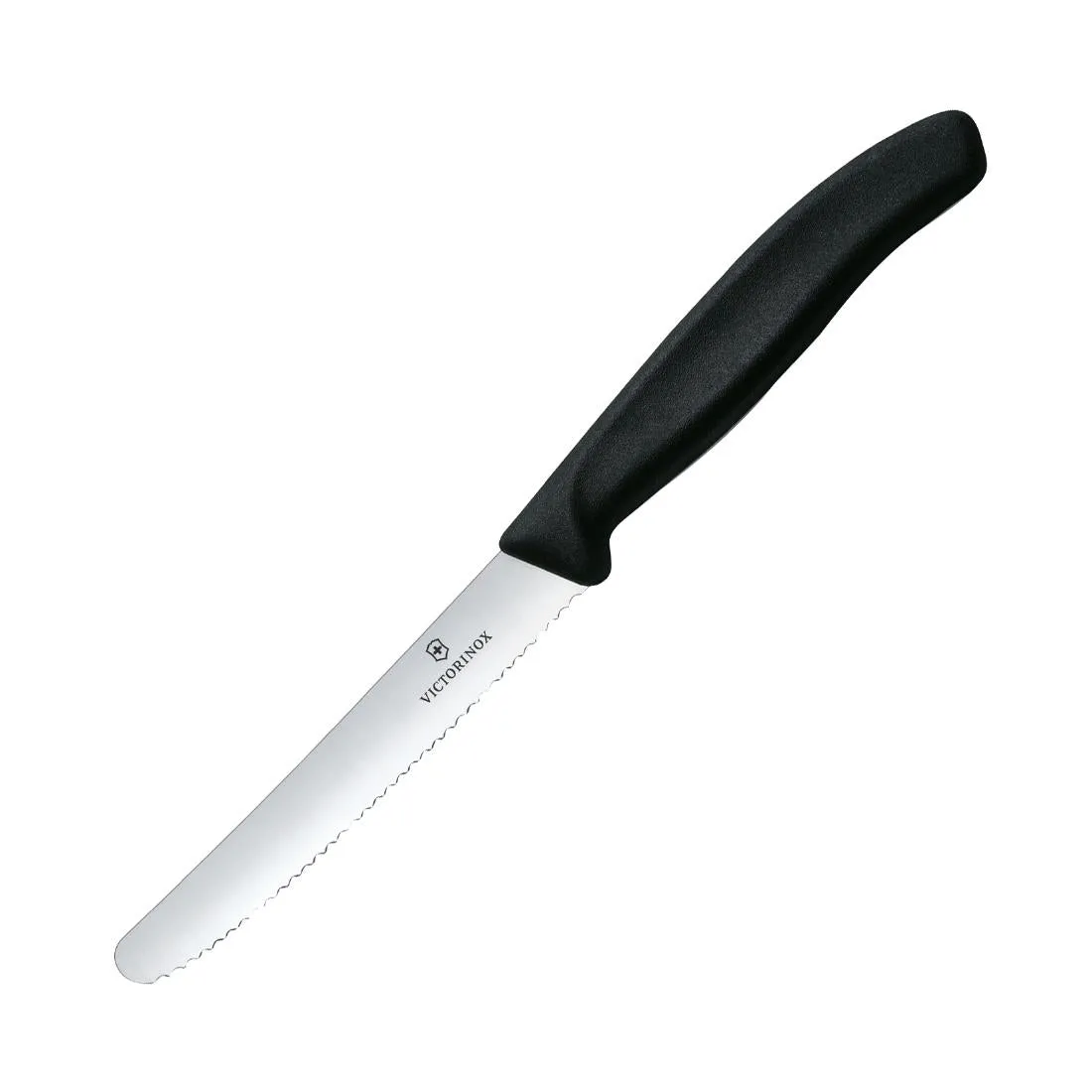 CX740 Tomato/Utility Knife, Serrated Edge 11cm Black