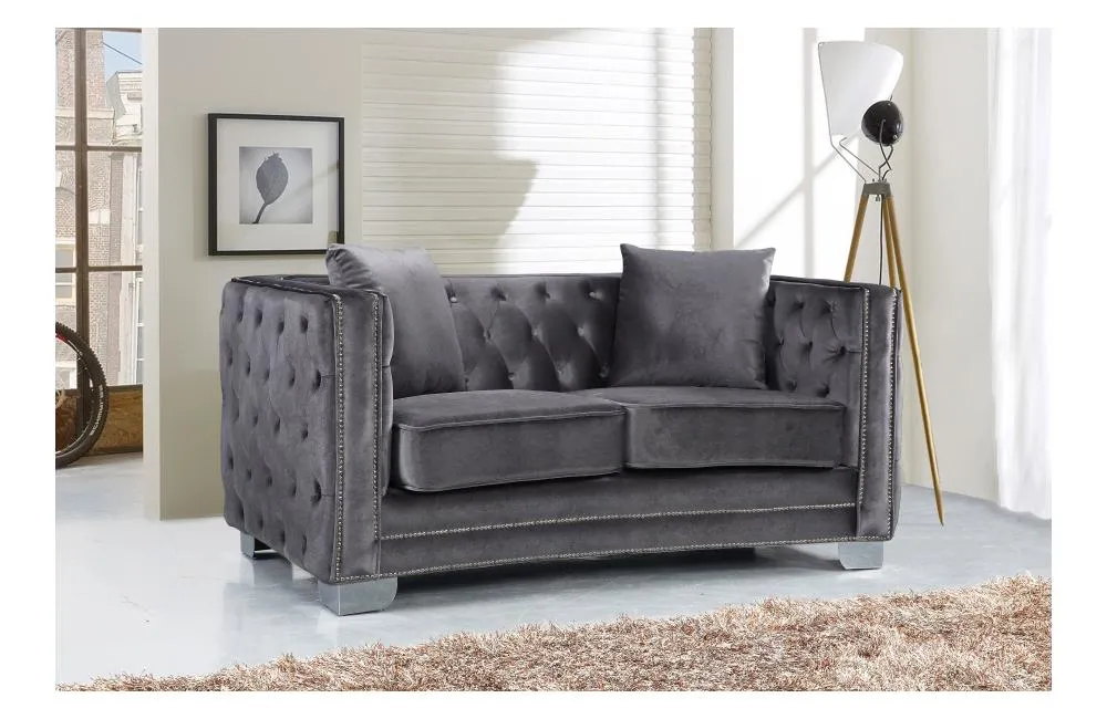 Destry Grey Love Seat