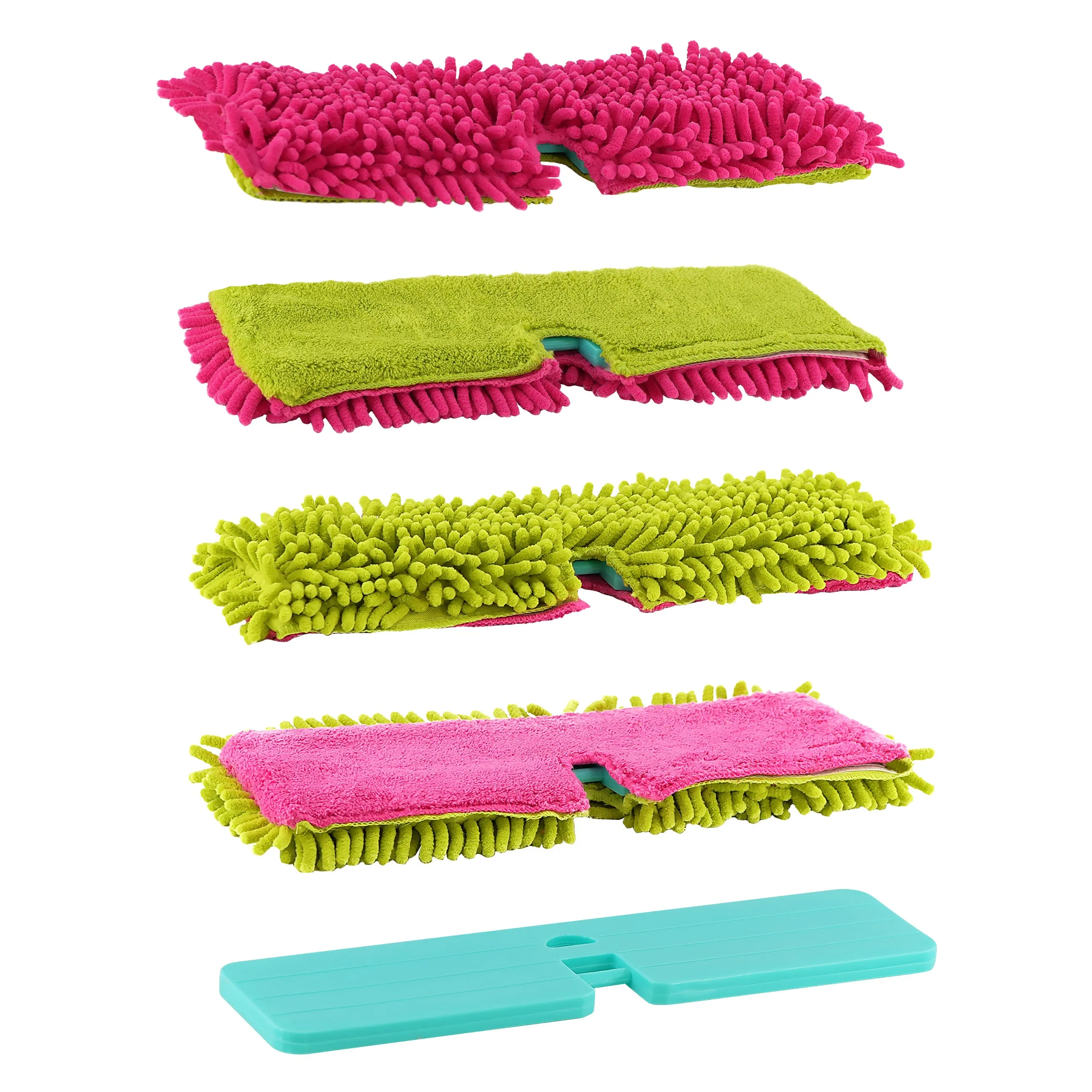 Double-Sided Microfibre Mop   1 FREE Mop Pad Refill