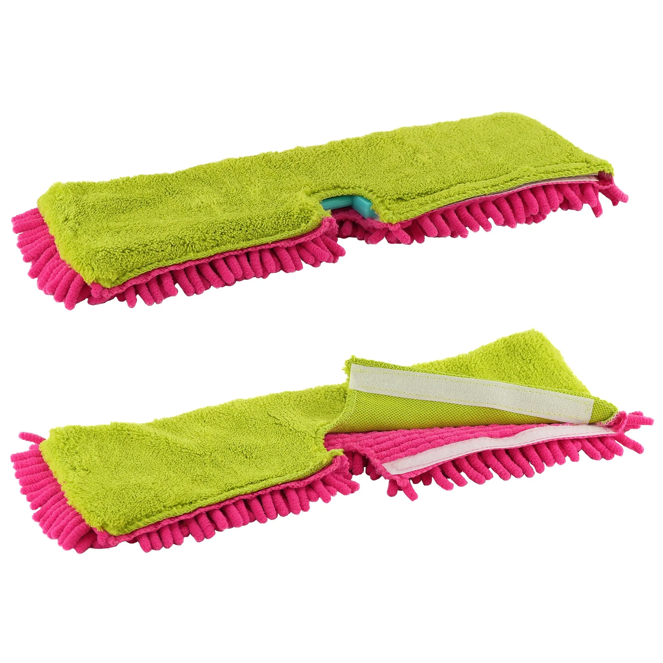 Double-Sided Microfibre Mop   1 FREE Mop Pad Refill