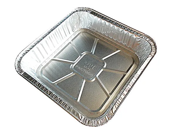 Durable 9" Square Cake Foil Cake Pan 1 3/4" Deep 500/CS