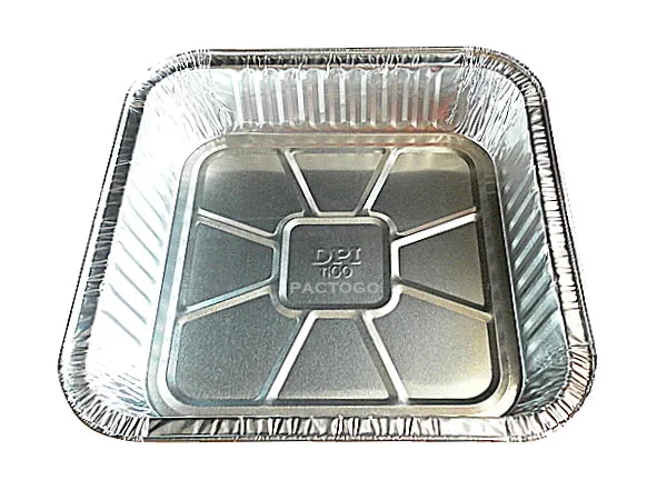 Durable 9" Square Cake Foil Cake Pan 1 3/4" Deep 500/CS