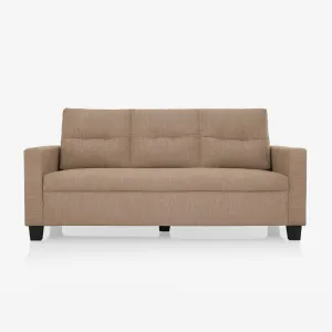 Ease Brown Fabric 3 Seater Sofa