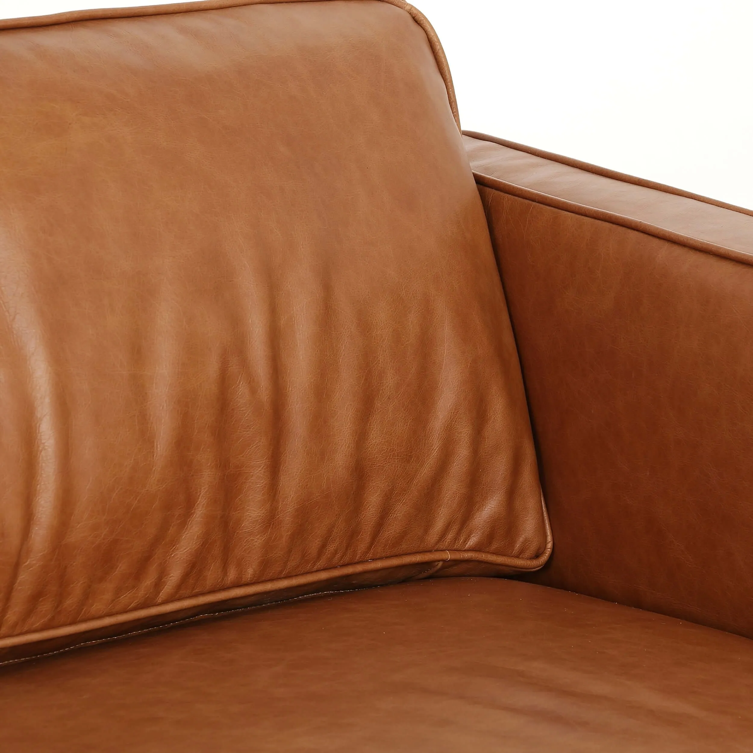 Emery Leather Sofa, Sonoma Butterscotch