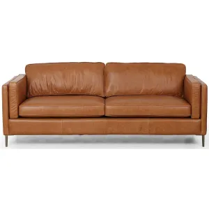 Emery Leather Sofa, Sonoma Butterscotch