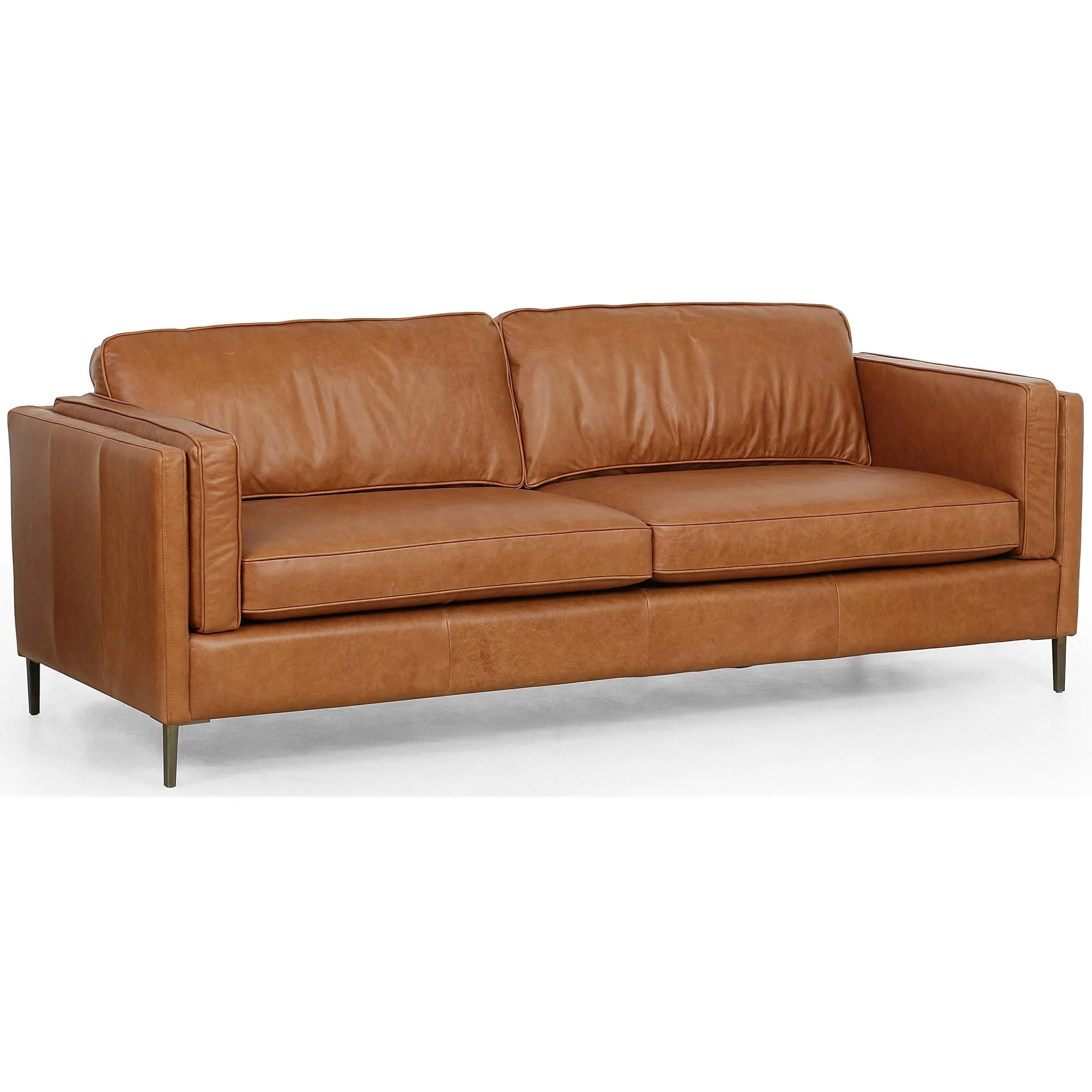 Emery Leather Sofa, Sonoma Butterscotch