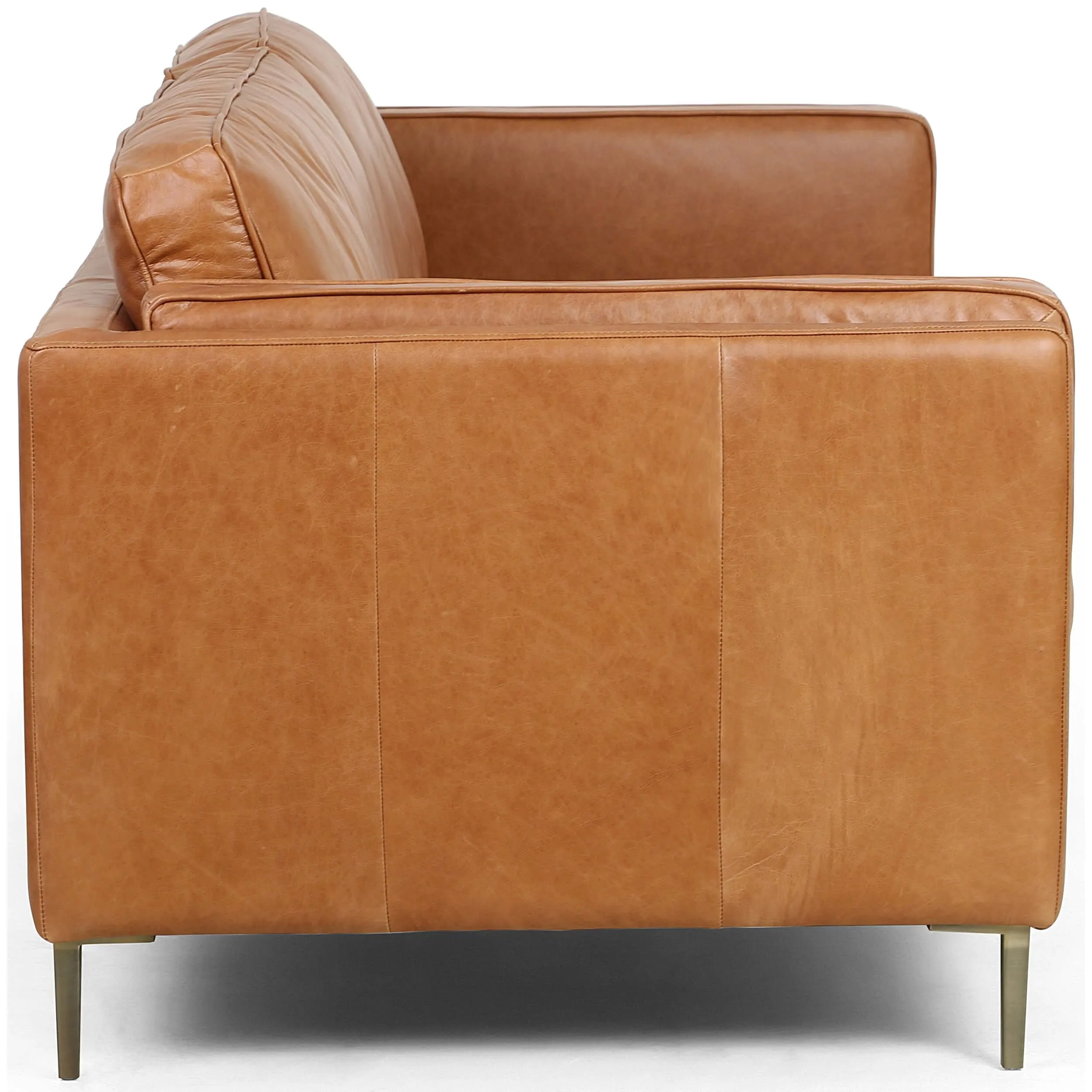 Emery Leather Sofa, Sonoma Butterscotch