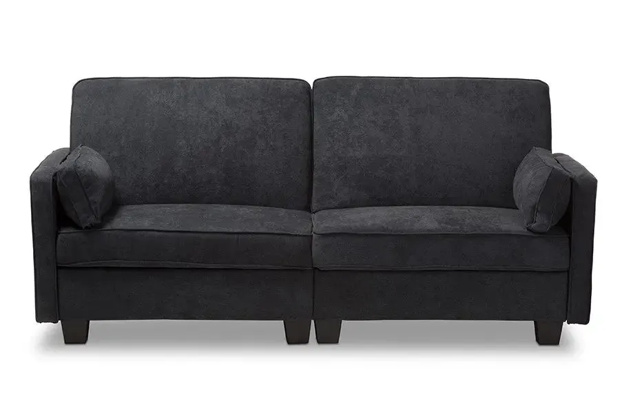 Felicity Dark Gray Fabric Upholstered Sleeper Sofa