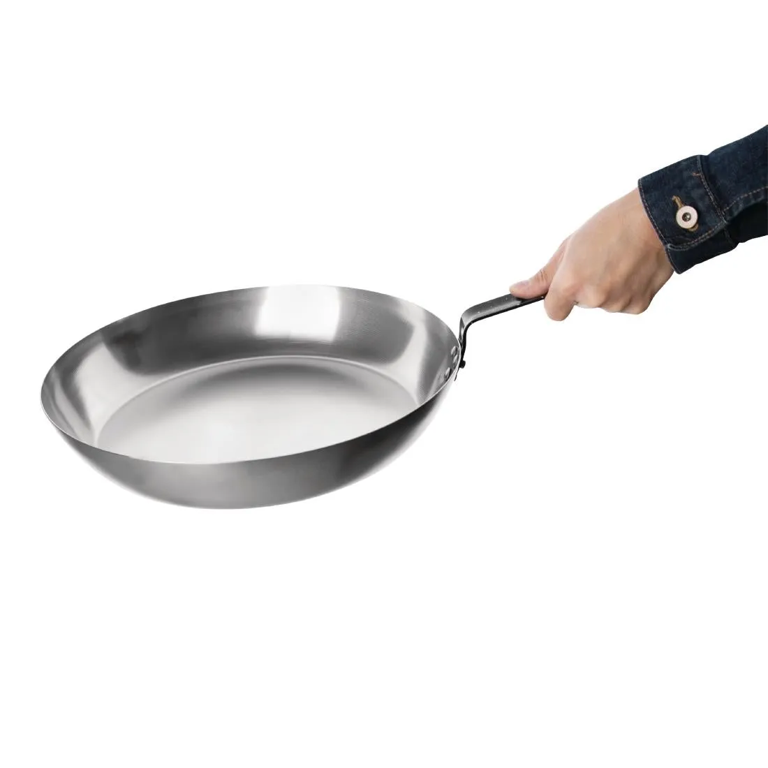 GD007 Vogue Carbon Steel Frying Pan 350mm