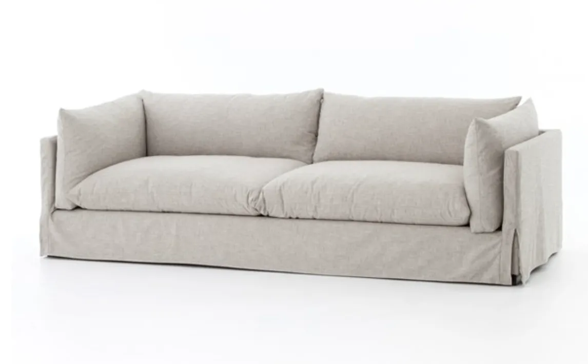 HABITAT SLIPCOVER SOFA 96", VALLEY NIMBUS