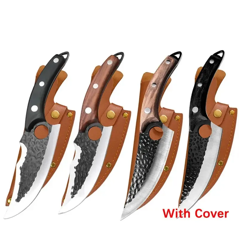 Handmade Forged Stainless Steel Chef Boning Knife Outdoor Hunting Fishing Cleaver Butcher Knife High-Quality Tools for Kitchen