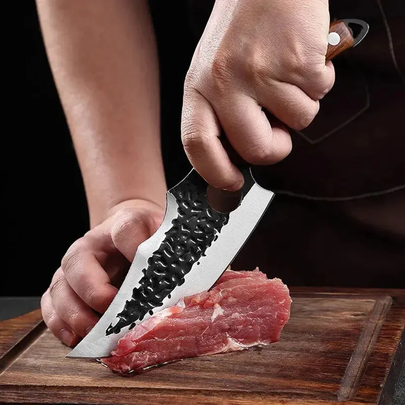 Handmade Forged Stainless Steel Chef Boning Knife Outdoor Hunting Fishing Cleaver Butcher Knife High-Quality Tools for Kitchen