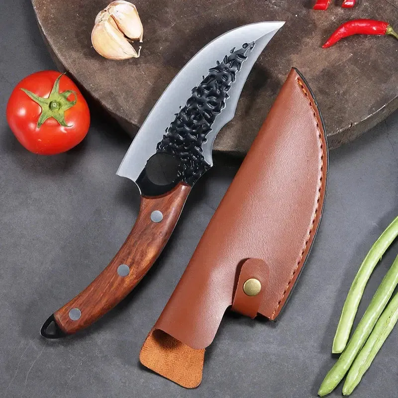 Handmade Forged Stainless Steel Chef Boning Knife Outdoor Hunting Fishing Cleaver Butcher Knife High-Quality Tools for Kitchen