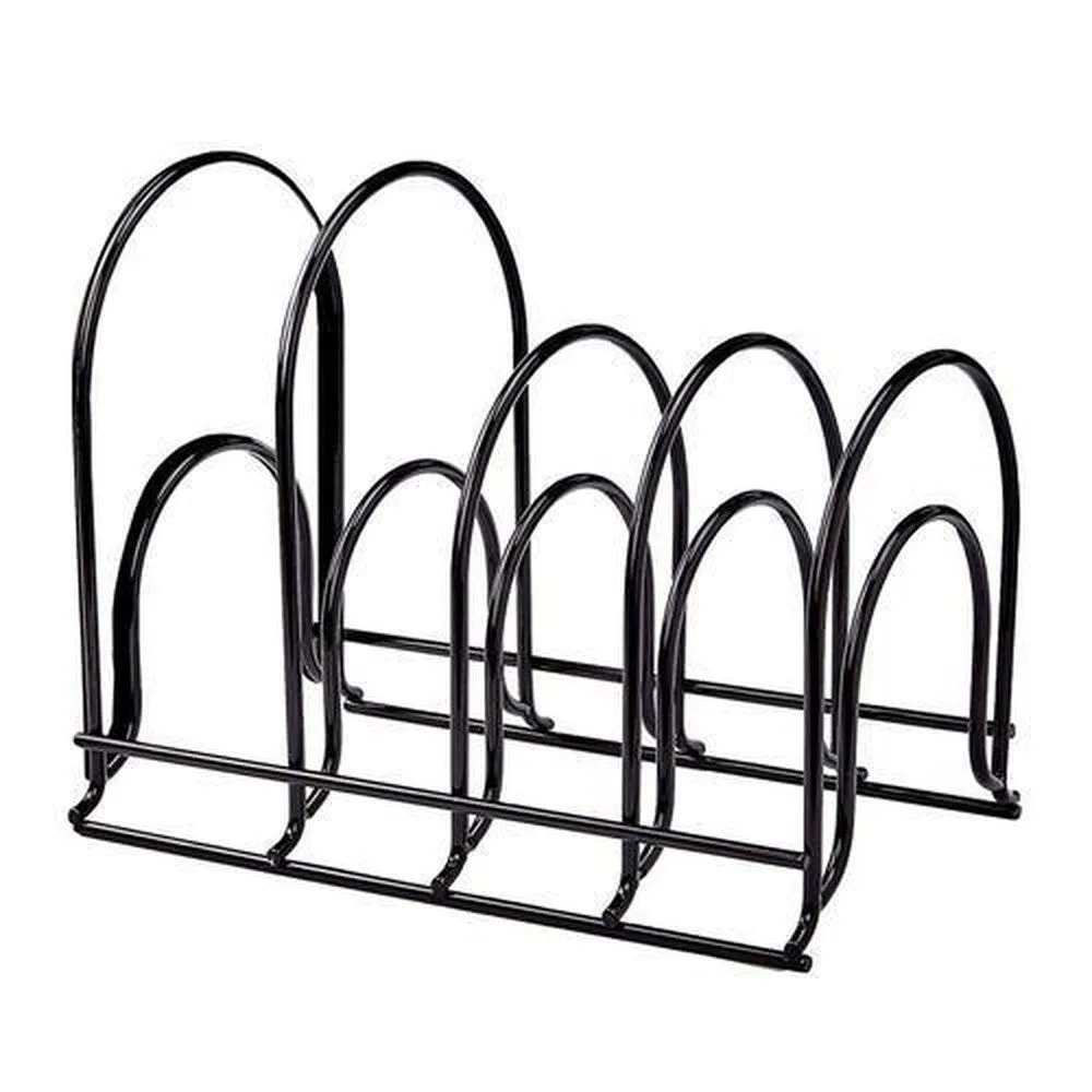 Heavy Duty Pan and Pot Organizer Verical, Horizontal Shelf| 5 Tier Rack