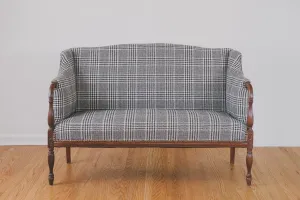 HS Collection Plaid Settee