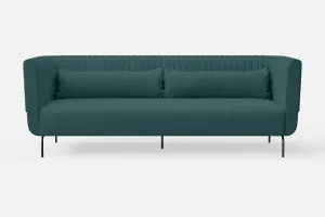 Jackson 3 Seater Sofa Teal Linen Fabric