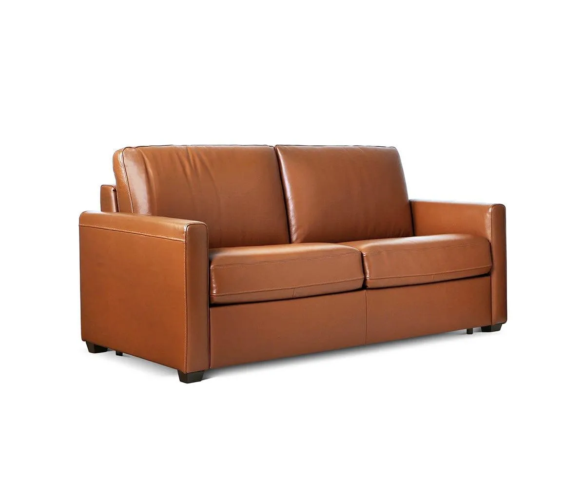 Jonas Leather Full Sleeper Sofa