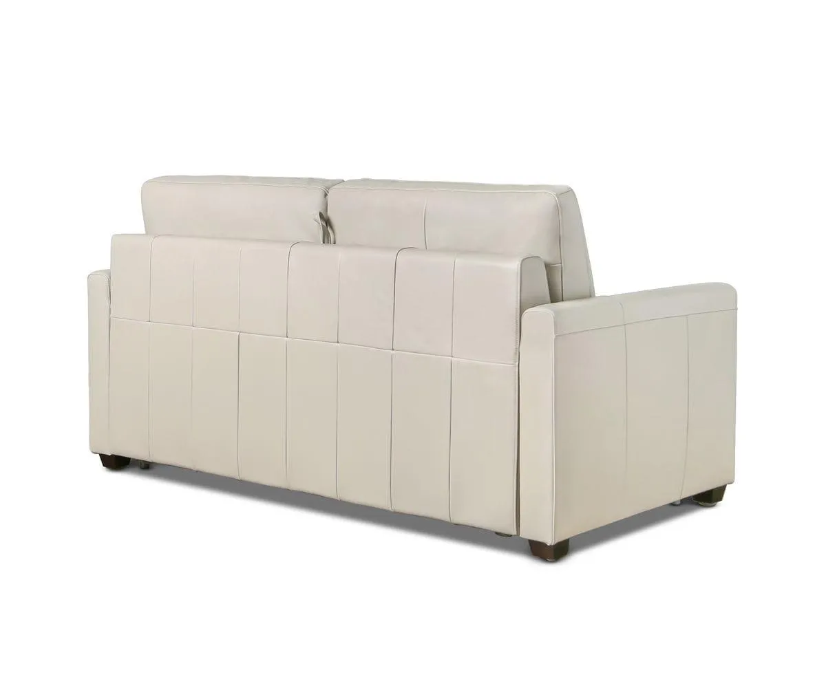 Jonas Leather Full Sleeper Sofa