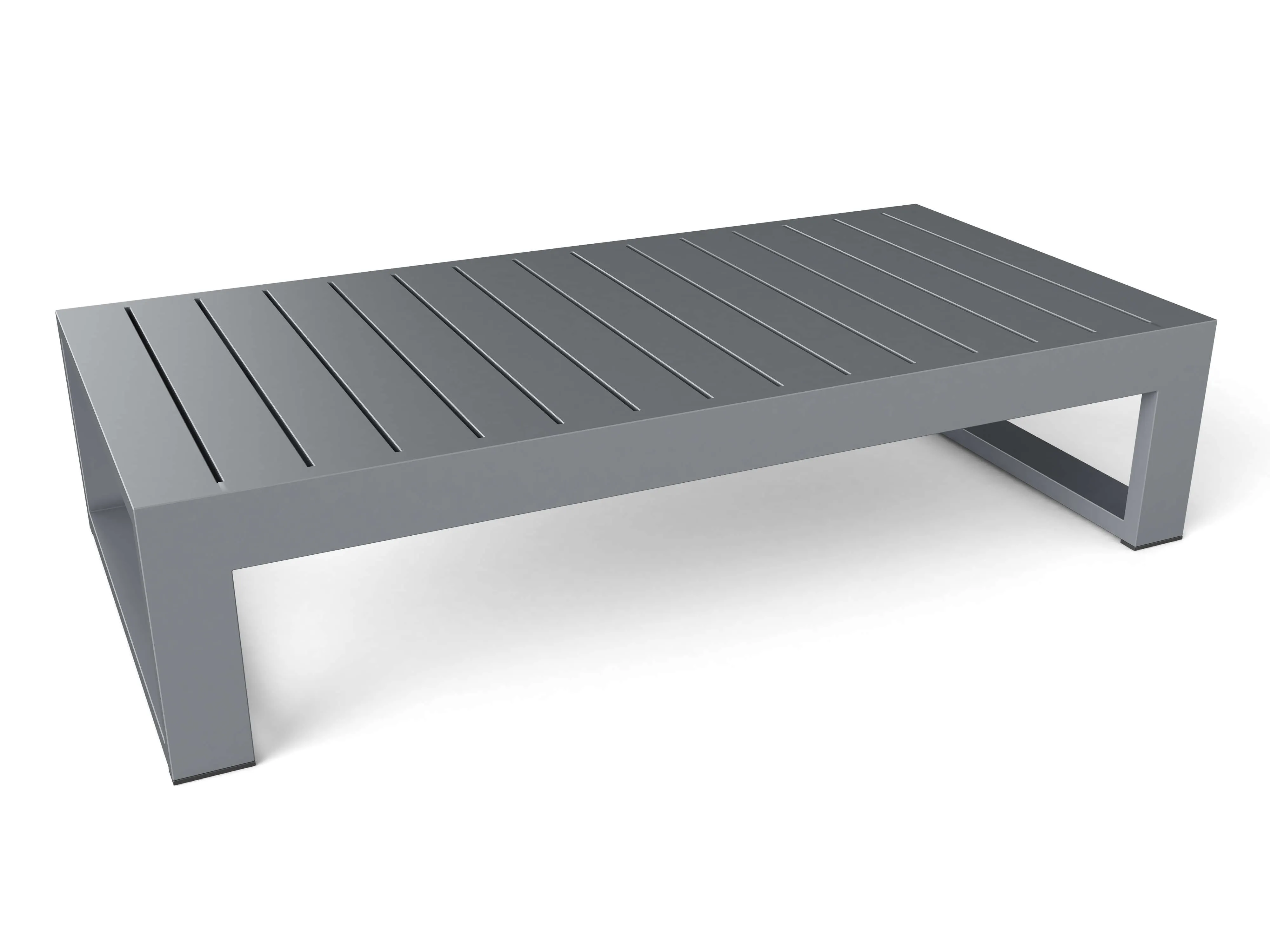 Lucca Aluminium Coffee Table, 11 H x 48 W x 24 L, Arrives in 5-9 Working Days Fully Assembled.