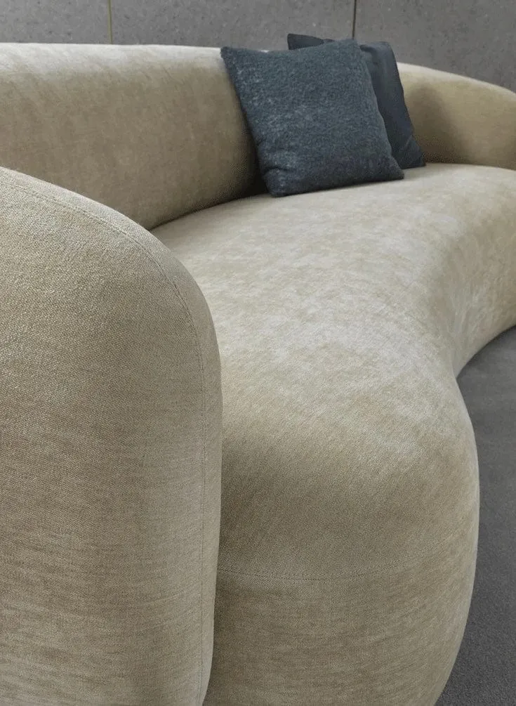 Megan Performance Boucle Curve Sofa