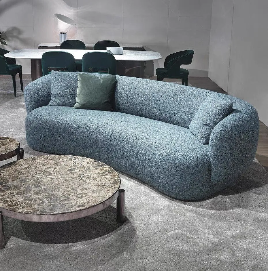 Megan Performance Boucle Curve Sofa