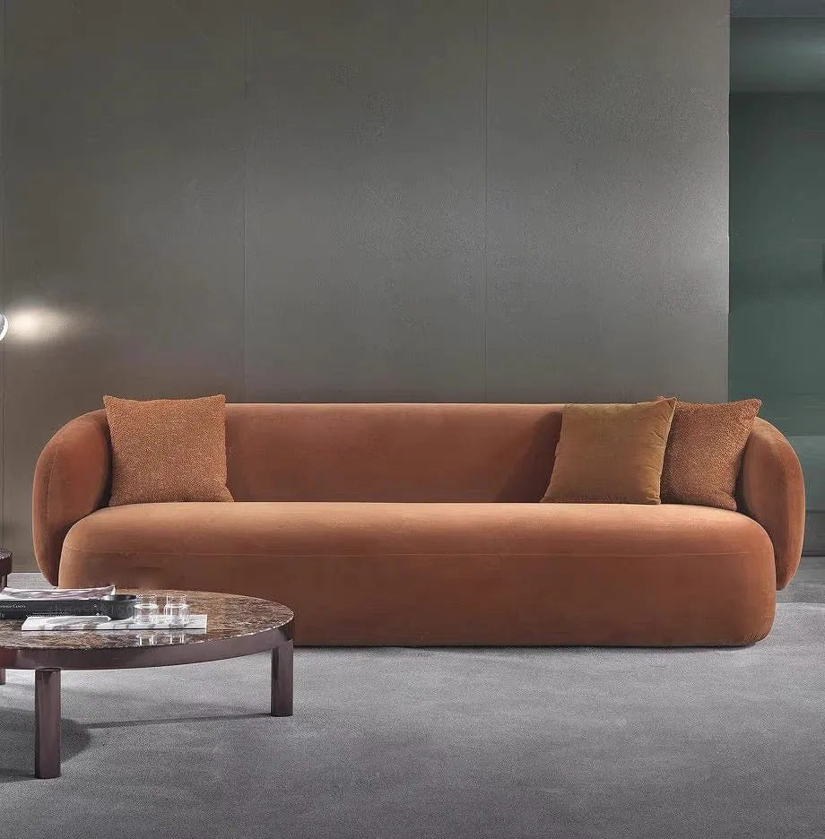 Megan Performance Boucle Curve Sofa