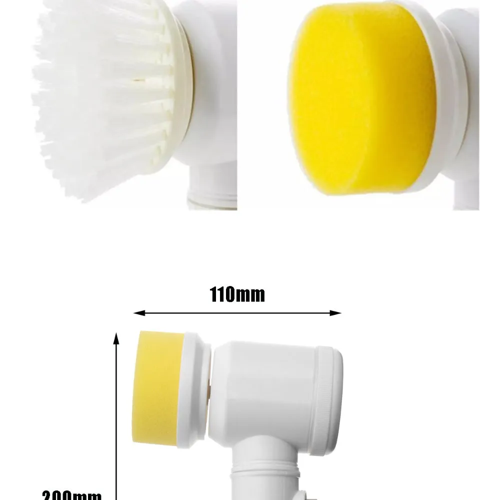 **(Net)** 5 In 1 Multifunctional Electric Magic Cleaning Brush / 100988 / KC23-270 / KN-295