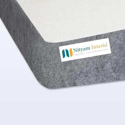 Nityam Interio Expert Sleep Latex Foam Mattress | Orthopedic, Medium-Firm, Dual Layer | Reversible Design | Anti-Microbial, Eco-Friendly | Durable, Supportive | 10-Year Warranty (78X60X8, Queen)