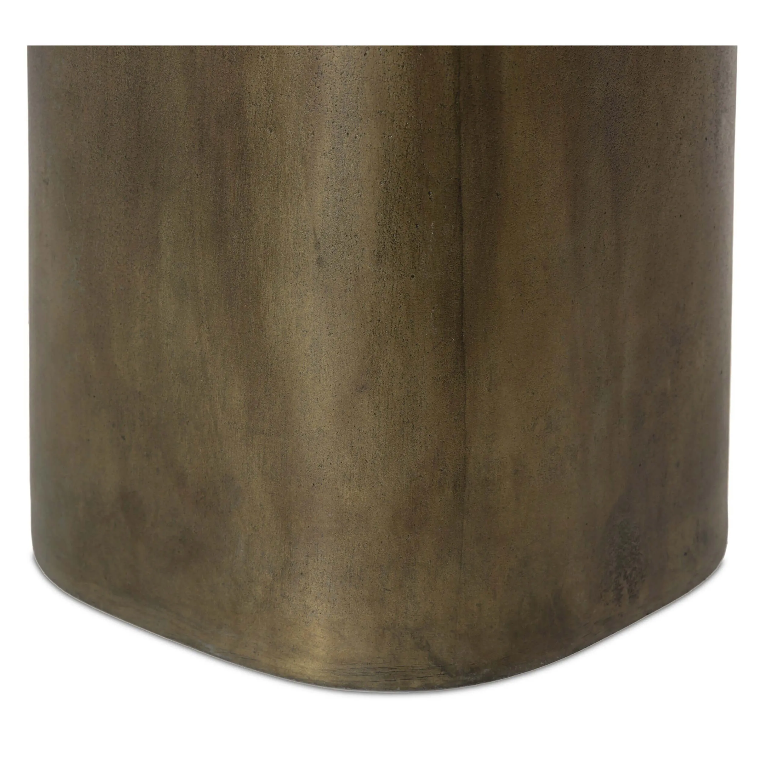 Odessa End Table, Textured Aged Brass