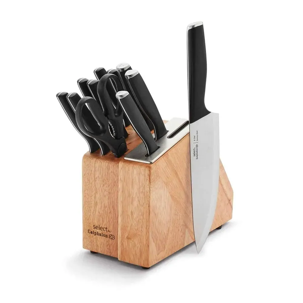 Open Box - Select by Calphalon 12pc Anti-Microbial Self-Sharpening Cutlery Set