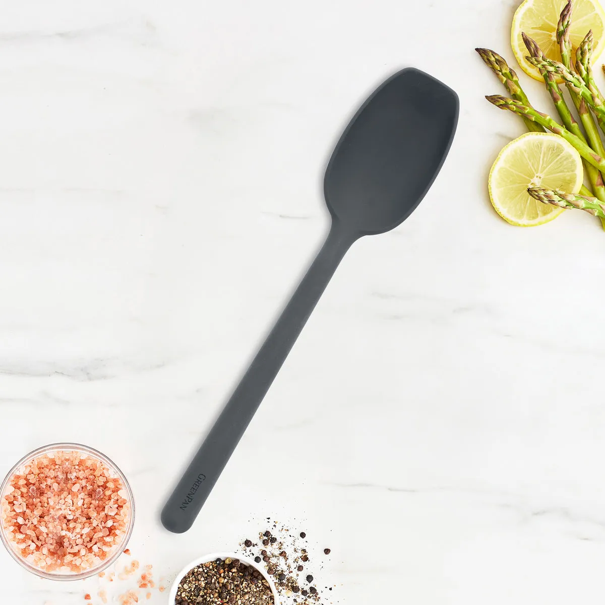 Platinum Silicone Flat Head Spoon | Gray