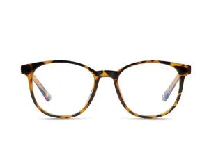 Quay Blueprint Glasses Tort Clear Blue Light